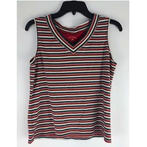 SALE 4/$10 ✨ vintage v neck striped tank